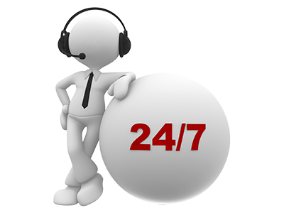 Service clients 24h/24 et 7j/7